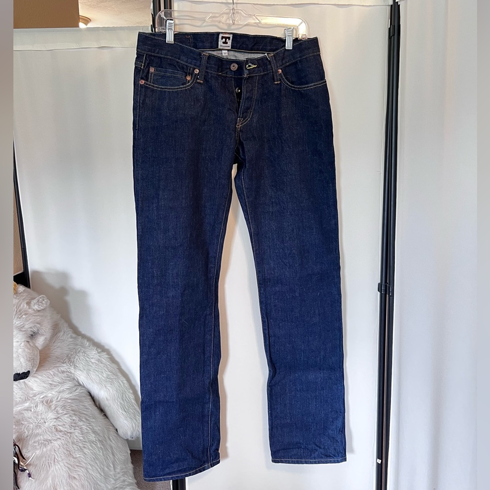 Tellason Raw Selvedge Blue Denim Jeans